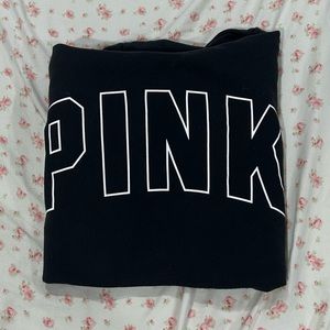 Victoria’s Secret Pink Logo Sweater Black Size Small